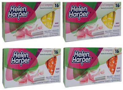 

Helen Harper Normal and Super Non-Applicator Tampons(Pack of 64)