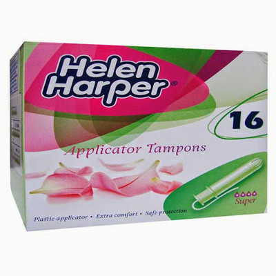 

Helen Harper Medium to Heavy Flow Super Applicator Tampons(Pack of 16)