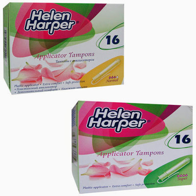 

Helen Harper Super and Regular Applicator Tampons(Pack of 32)