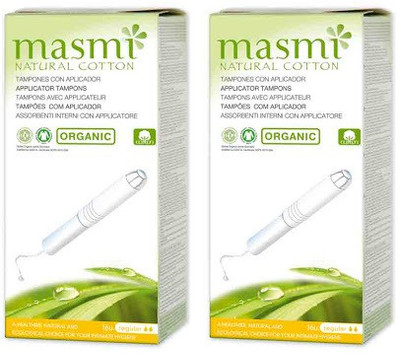 

Masmi Organic Cotton Applicator Regular Tampons(Pack of 2)