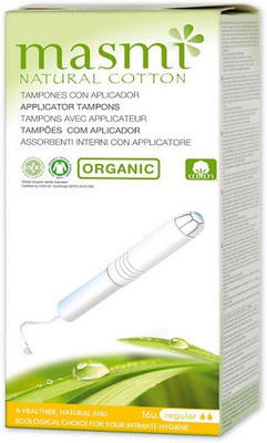 

Masmi Organic Cotton Applicator Regular Tampons