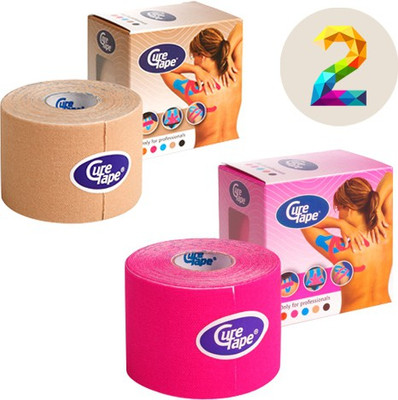

Cure Tape Kinesiology Tape Protection Tape(Beige, Pink)