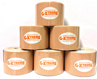 

GXTREME KINESIOLOGY BEIGE 5CM X 5M COTTON 6 ROLLS Support Tape(Beige)