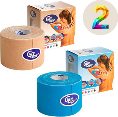 

Cure Tape Kinesiology Tape Protection Tape(Beige, Blue)