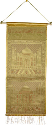 

Lal Haveli Home Decoration Letter Holder Silk Wall Hanging Tapestry(Beige)