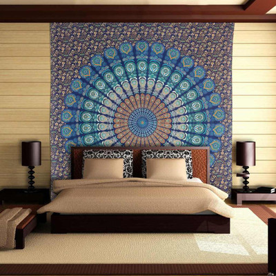 

Stylo Culture Living Room Tapestry(Blue)