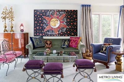 

Metro Living Sun & Moon Tapestry(Black)