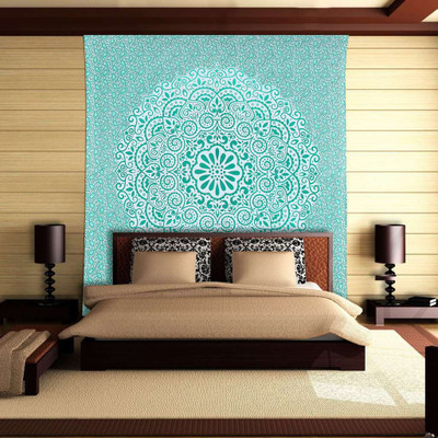 

Stylo Culture Living Room Tapestry(White, Green)