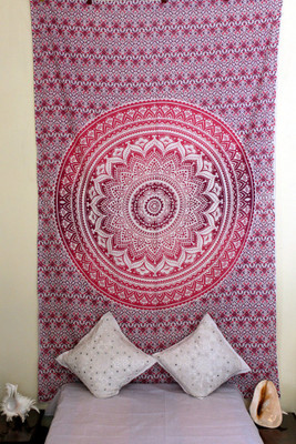 Stylo Culture Living Room Tapestry(White, Pink, Purple)