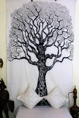 

Stylo Culture Living Room Tapestry(White, Black)