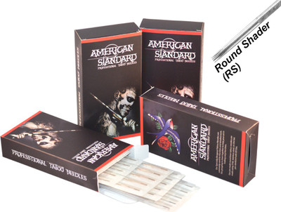 

American Standard TN-9RS Disposable Round Shader Tattoo Needles(Pack of 50)
