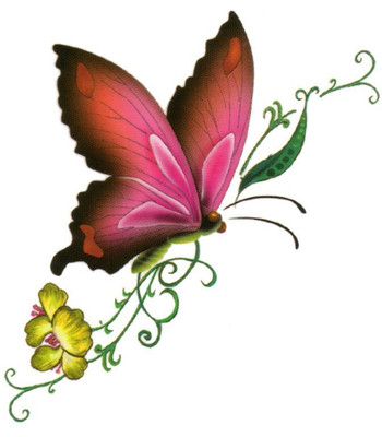 

Smilendeal T2094 Butterfly Temp Body Tattoo - Multi(Butterfly)