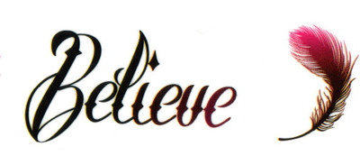 

Smilendeal T1985 Believe Temp Body Tattoo(Believe)