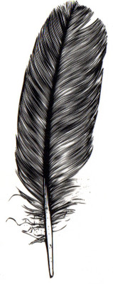 

Smilendeal T1502 Removeable Temp Body Tattoo - Feather Style(Feather)