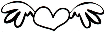 

Smilendeal T2167 WIngs Temp Body Tattoo - Black(Wings)