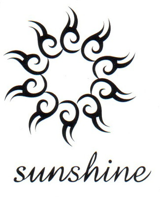 

Smilendeal T1797 Removeable Temp Body Tattoo - Sunshine Style(Sunshine)