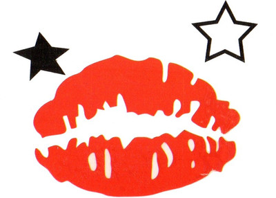 

Smilendeal T1765 Removeable Temp Body Tattoo - Lips Style(Lips)