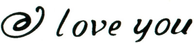 

Smilendeal T2043 Love Temp Body Tattoo - Black(Love)