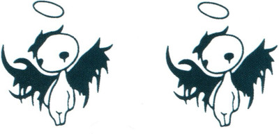 

Smilendeal T2028 Angel Temp Body Tattoo - Black(Angel)