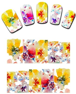 

SENECIO™ Colorful Holi Printed Water Transfer Nail Tattoo(Colourful)