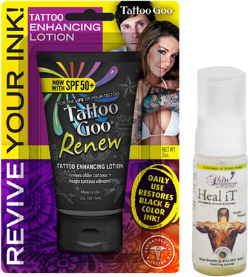 

Tattoo Goo Renew Lotion with SPF 50+ & Free Heal It(No Design)