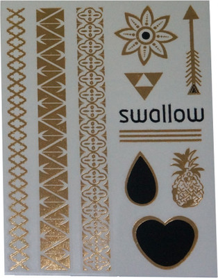 

Muren Temporary Jewellery Body Tattoos(Triangle, Chain)