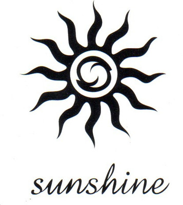 

Smilendeal T1800 Removeable Temp Body Tattoo - Sunshine Style(Sunshine)