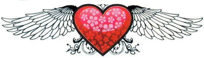

Smilendeal T2159 Wings Temp Body Tattoo - Black(Wings)