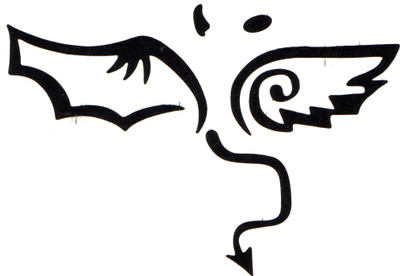 

Smilendeal T1746 Removeable Temp Body Tattoo - Angel Wings Style(Angel Wings)