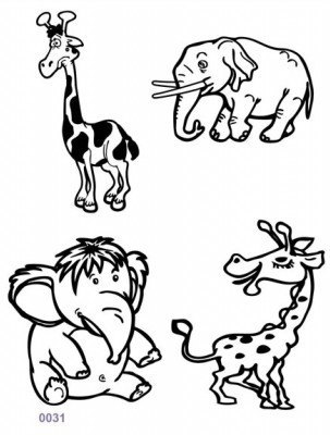 

Shimmer Fans Glitter Tattoo Kit (TAPE + GLITTER)(Animals)