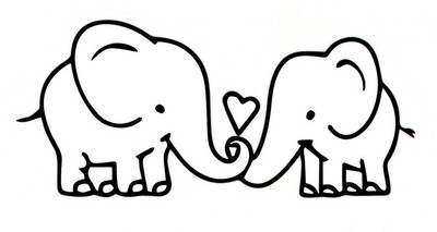

Smilendeal T1878 Elephant Love Temp Body Tattoo(Elephant Love)