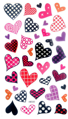 

London Jewels Temporary Tattoo(Colourful Hearts)