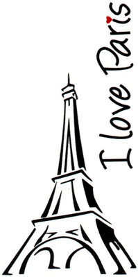 

Smilendeal T1841 I Love Paris Temp Body Tattoo(I Love Paris)