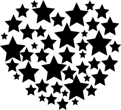 

Smilendeal T1924 Star Heart Temp Body Tattoo(Star Heart)