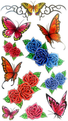 

London Jewels Temporary Tattoo(Butterfly, Flower)
