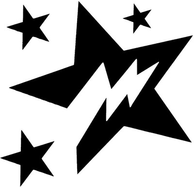

Smilendeal T2011 Star Temp Body Tattoo - Black(Star)