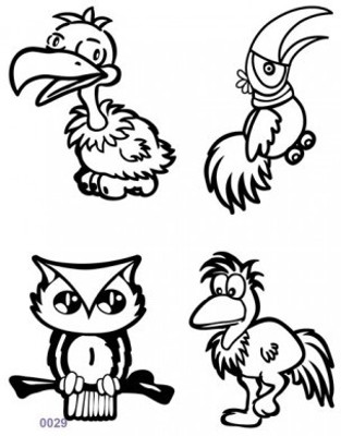 

Shimmer Fans Glitter Tattoo Kit (TAPE + GLITTER)(Birds)