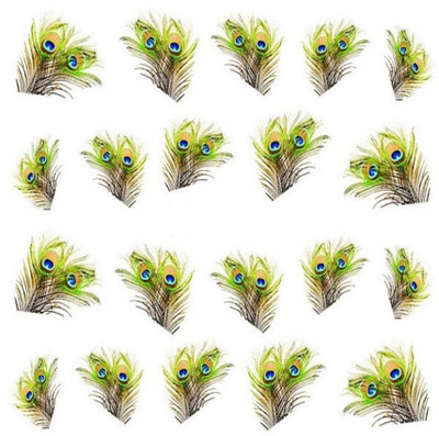 

SENECIO™ 20 Peacock Feathers Temporary Nail Tattoo Pack(Feather)