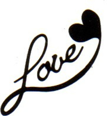 

Smilendeal T1804 Removeable Temp Body Tattoo - Love Style(Love)