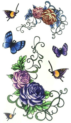 

London Jewels Temporary Tattoos(Flowers & Butterflies)