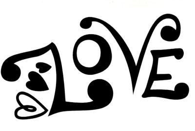 

Smilendeal T2149 Love Temp Body Tattoo - Black(Love)