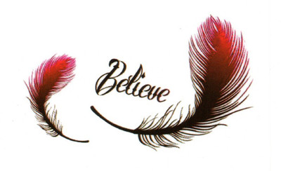 

Smilendeal T1876 Believe Temp Body Tattoo(Believe)