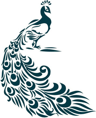 

Smilendeal T2142 Peacock Temp Body Tattoo - Green(Peacock)