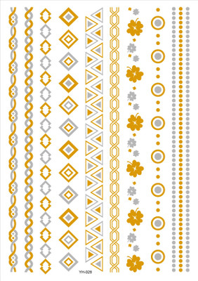 

Flash Tattoo India(flower, Metalic Strips, design elements)