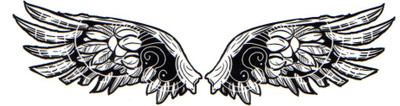 

Smilendeal T1700 Removeable Temp Body Tattoo - Wings Style(Wings)