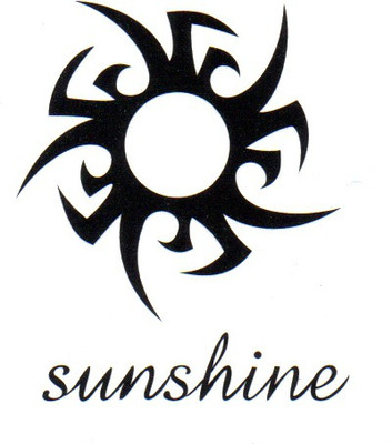 

Smilendeal T1795 Removeable Temp Body Tattoo - Sunshine Style(Sunshine)