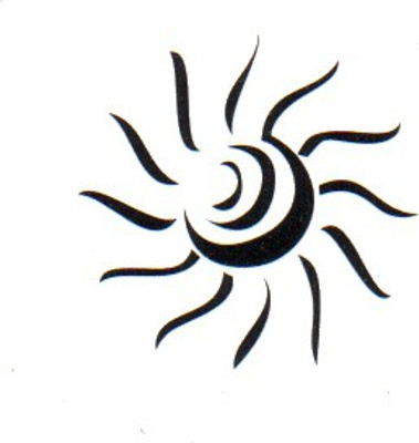 

Smilendeal T1803 Removeable Temp Body Tattoo - Sun Style(Sun)