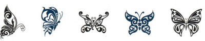 

Smilendeal T2133 Butterfly Temp Body Tattoo - Multi(Butterfly)