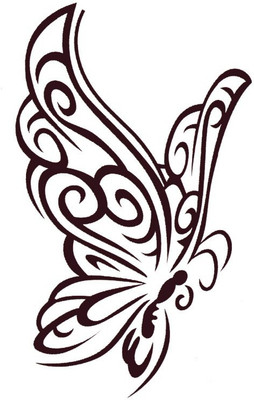 

Smilendeal T2108 Butterfly Temp Body Tattoo - Black(Butterfly)