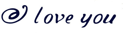 

Smilendeal T1637 Removeable Temp Body Tattoo - Love You Style(Love You)